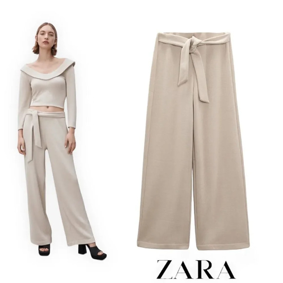 Zara Pants - ZARA | Mink | SOFT WIDE LEG PANTS